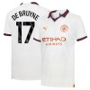 Original Fußballtrikot Manchester City Kevin De Bruyne 17 Auswärtstrikot 2023-24 Für Herren